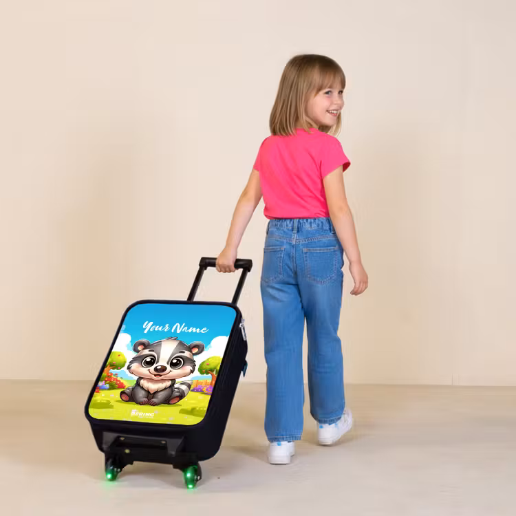 Children's suitcase - Black - Willy Rocker — 2