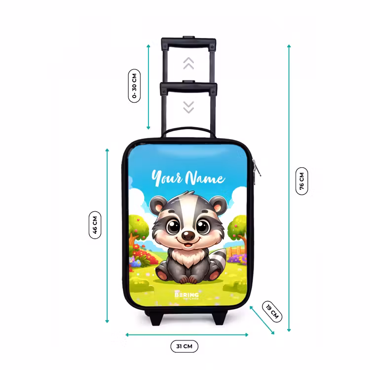 Children's suitcase - Black - Willy Rocker — 3