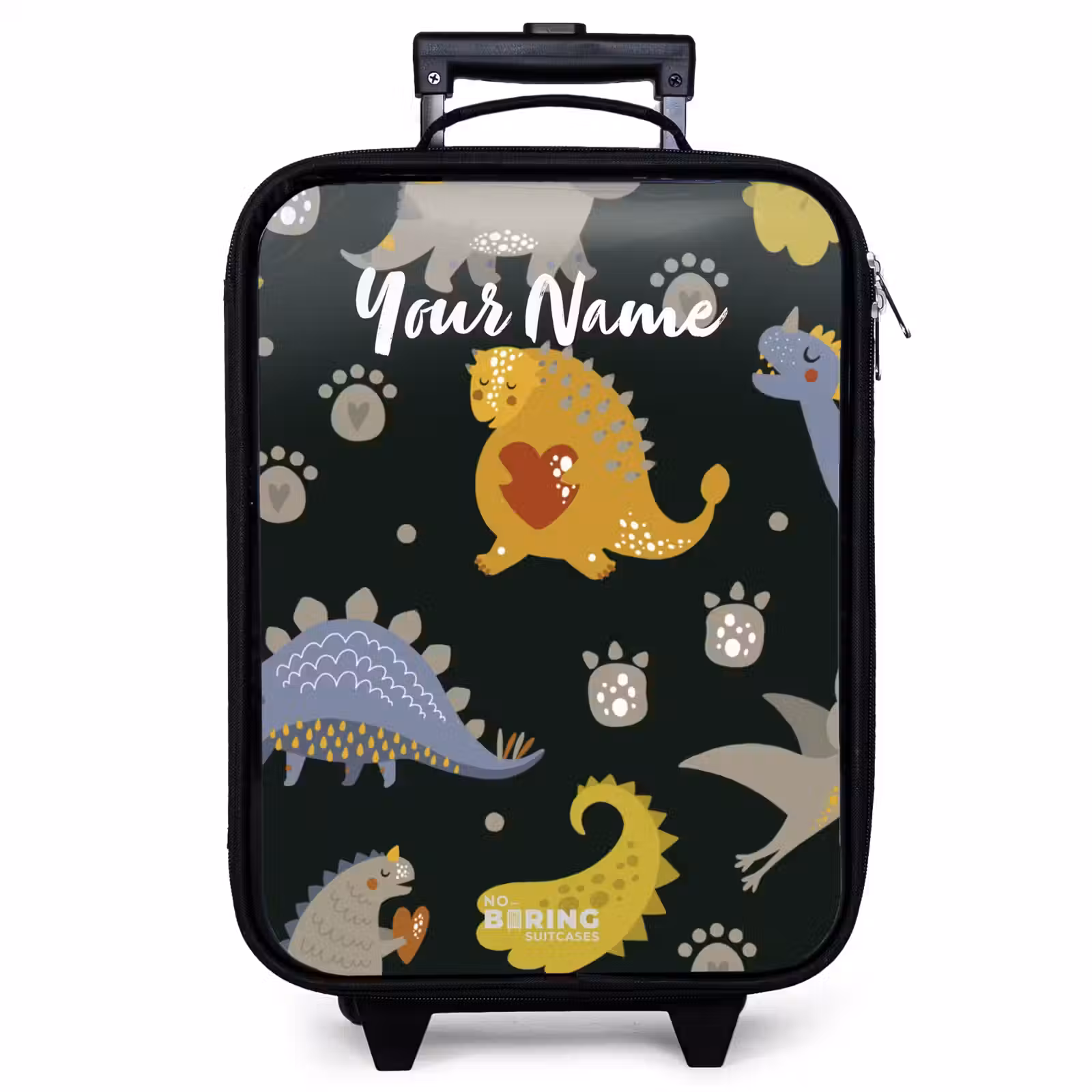 Children's suitcase with name - Loving dinosaur — 1