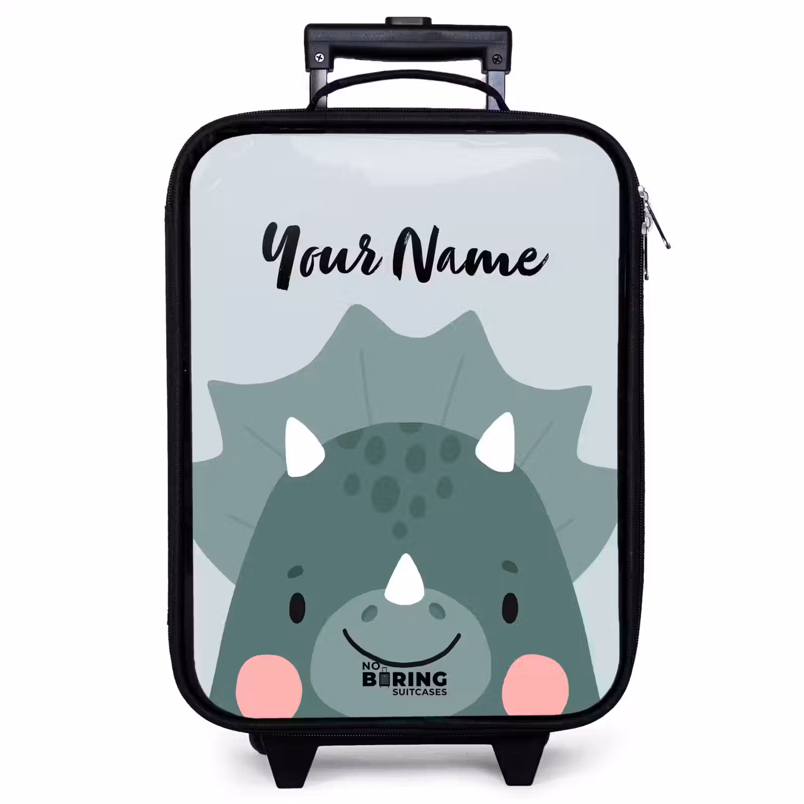 Children's suitcase with name - Tigo triceratops — 1
