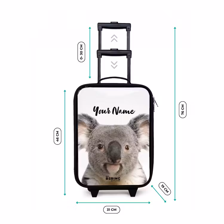 Children's suitcase - Black - Cute Koala Bear — 3