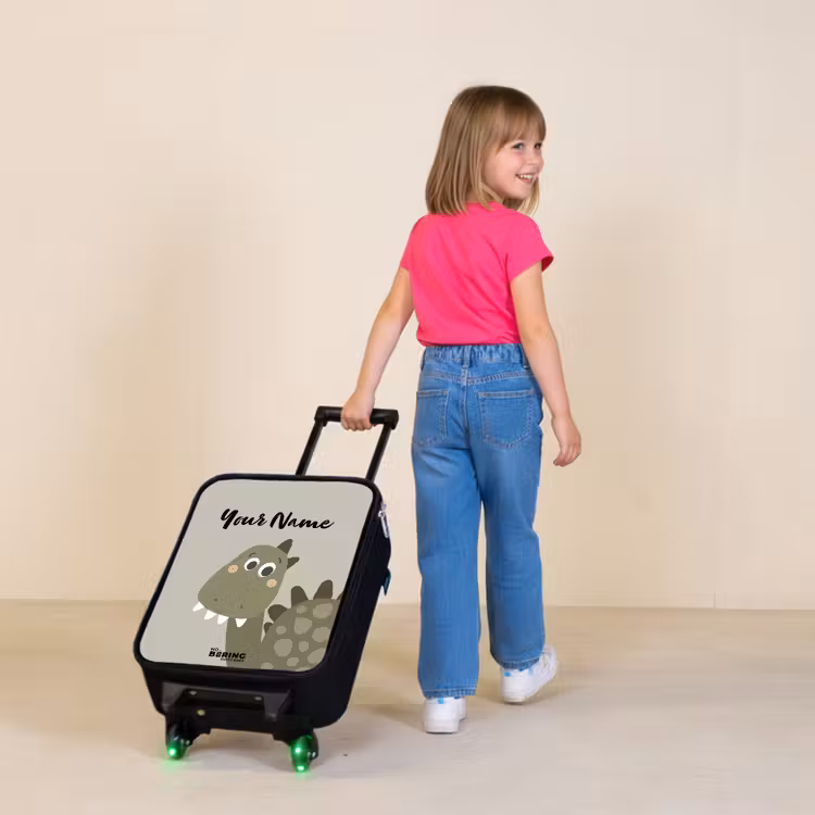 Children's suitcase with name - Danny dino — 2