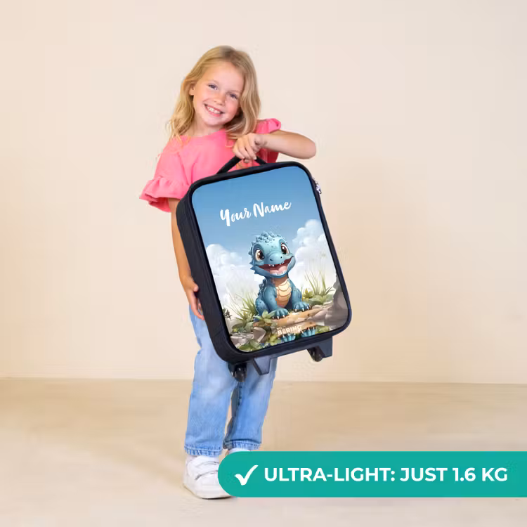 Children's suitcase with name - Darius Dino — 5