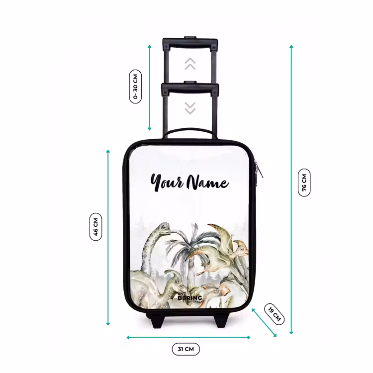 Children's suitcase with name - Dino Jungle — 3