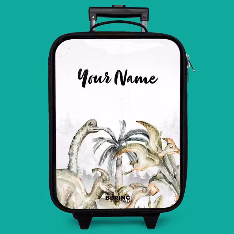 Children's suitcase with name - Dino Jungle — 4