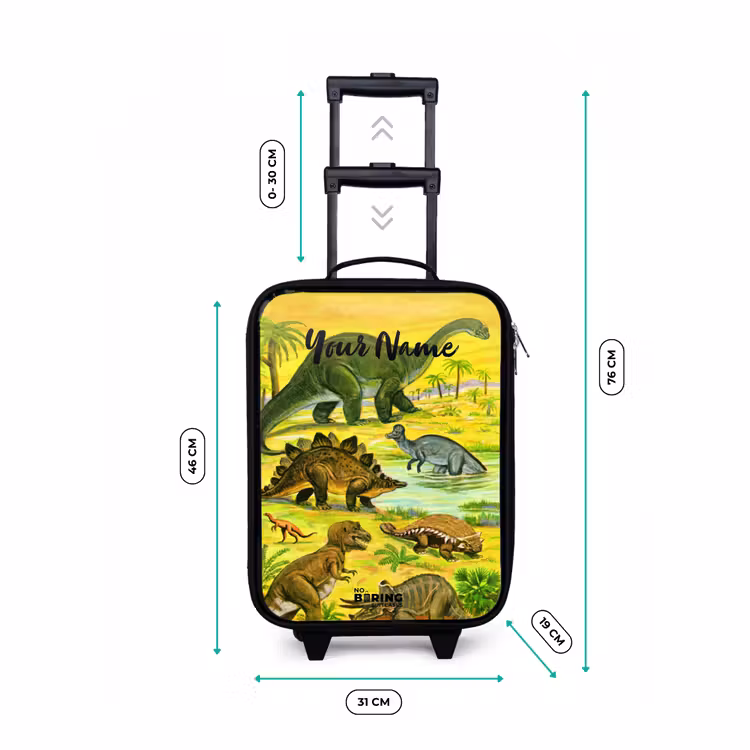 Children's suitcase with name - Dinosaur in Dinosaurland — 3