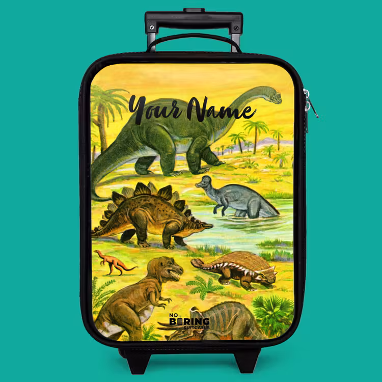 Children's suitcase with name - Dinosaur in Dinosaurland — 4