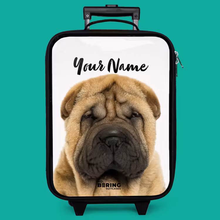 Children's suitcase - Black - Dog with Angry Head — 4