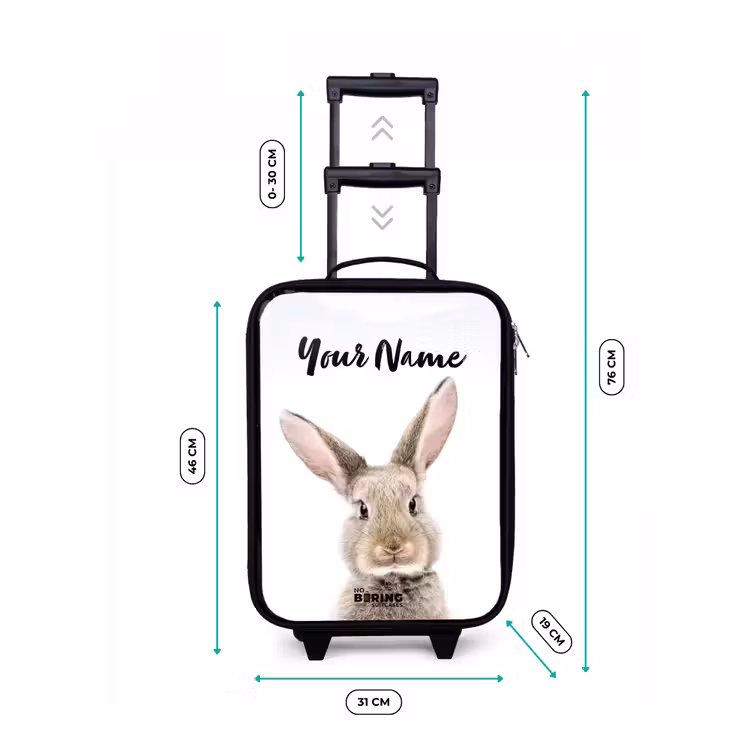 Children's suitcase - Black - Koen Rabbit — 3