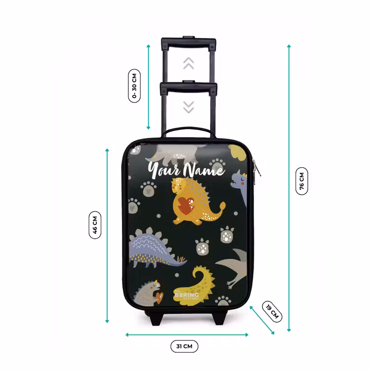 Children's suitcase with name - Loving dinosaur — 3