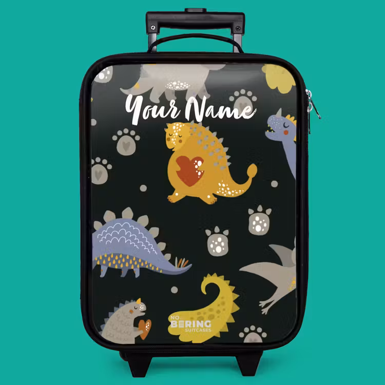 Children's suitcase with name - Loving dinosaur — 4
