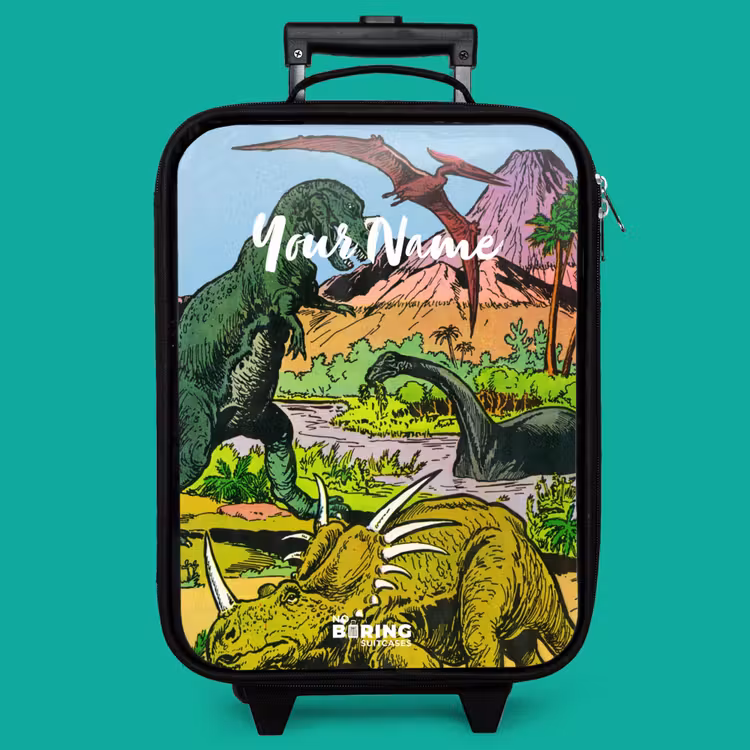 Children's suitcase with name - Party in Dinosaur Land — 4