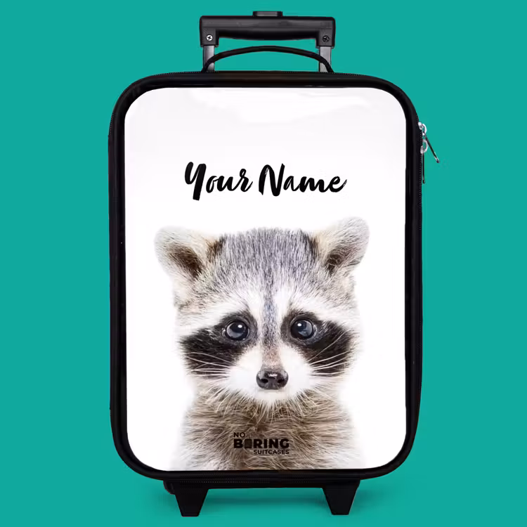 Children's suitcase - Black - Rachid Racoon — 4