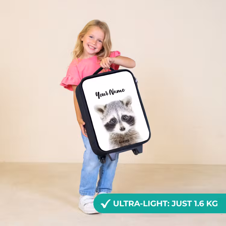 Children's suitcase - Black - Rachid Racoon — 5