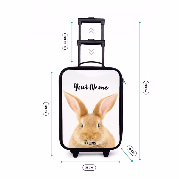 Children's suitcase - Black - Sniffles with Satisfied Head — 3