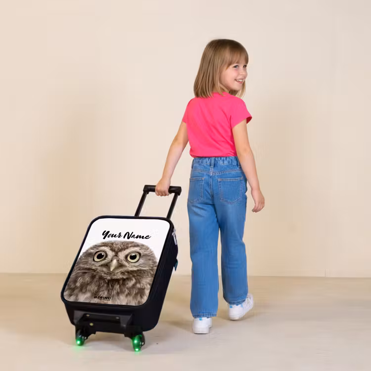 Children's suitcase - Black - Ulke Owl — 2