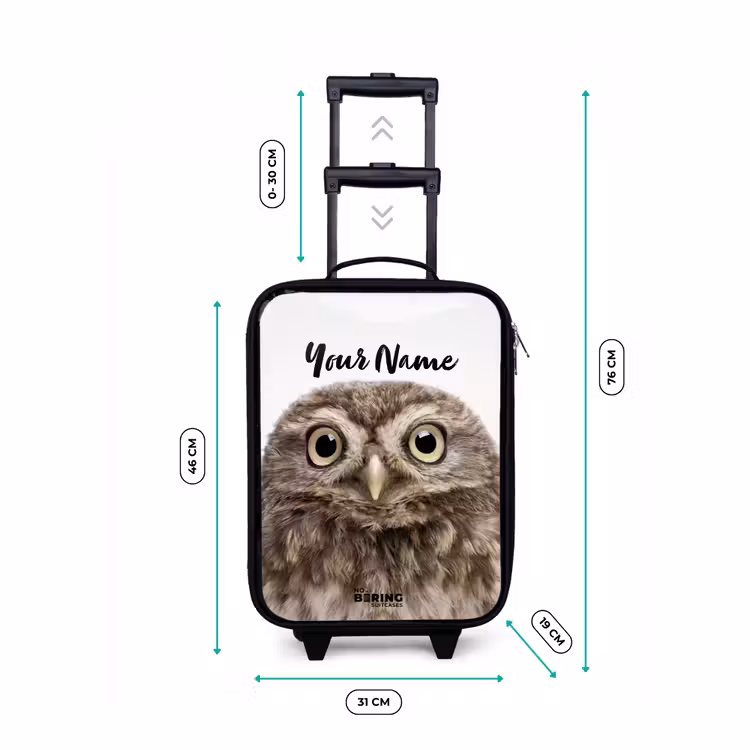 Children's suitcase - Black - Ulke Owl — 3