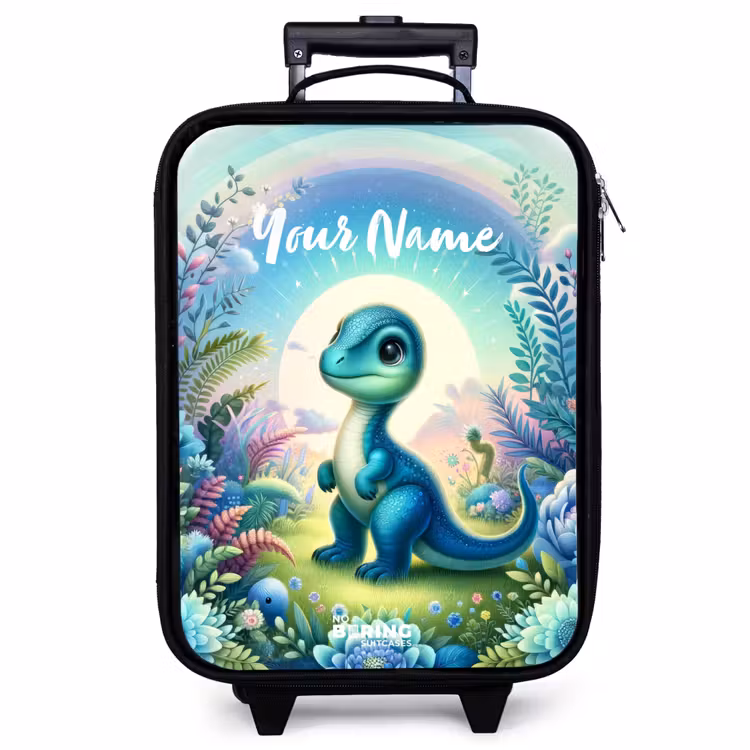 Children's suitcase with name - Django Dino — 1