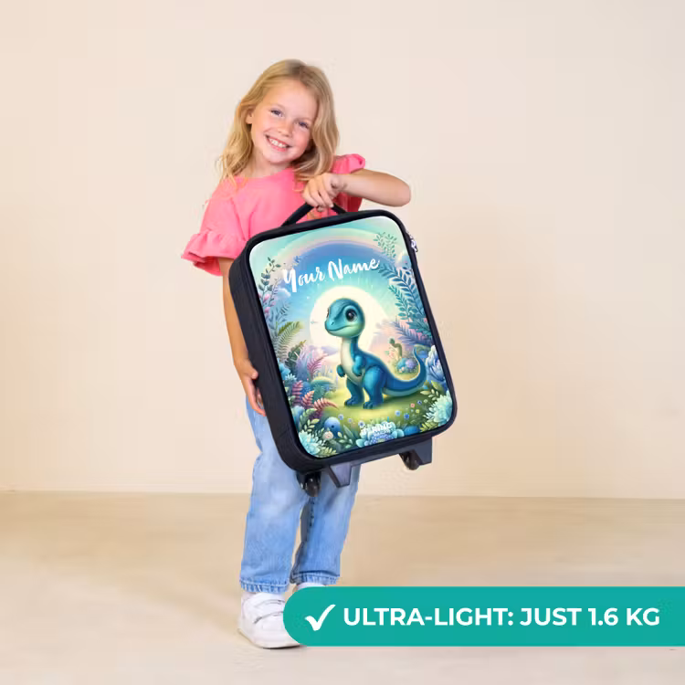Children's suitcase with name - Django Dino — 5