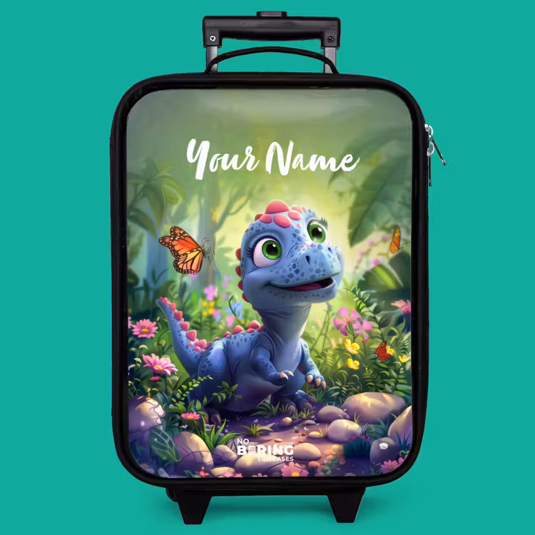 Children's suitcase with name - Donny Dino — 4