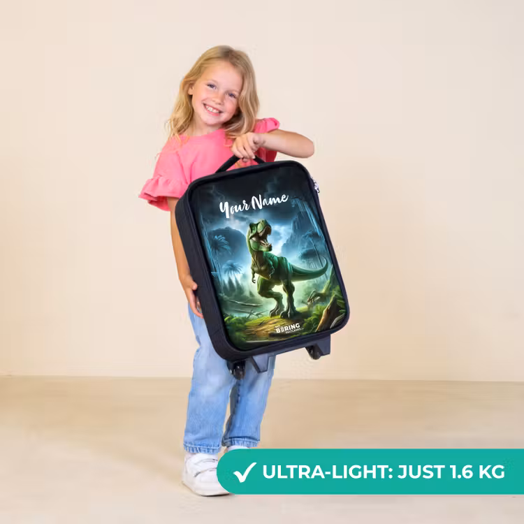 Children's suitcase with name - Junglosaurus — 5