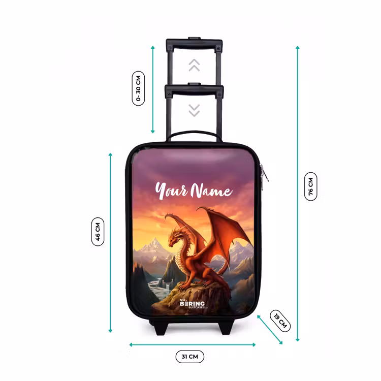 Children's suitcase - Red giant dragon — 3