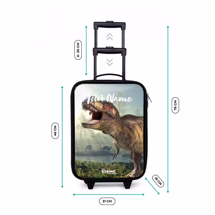 Children's suitcase with name - Thijs Tyrannosaurus — 3