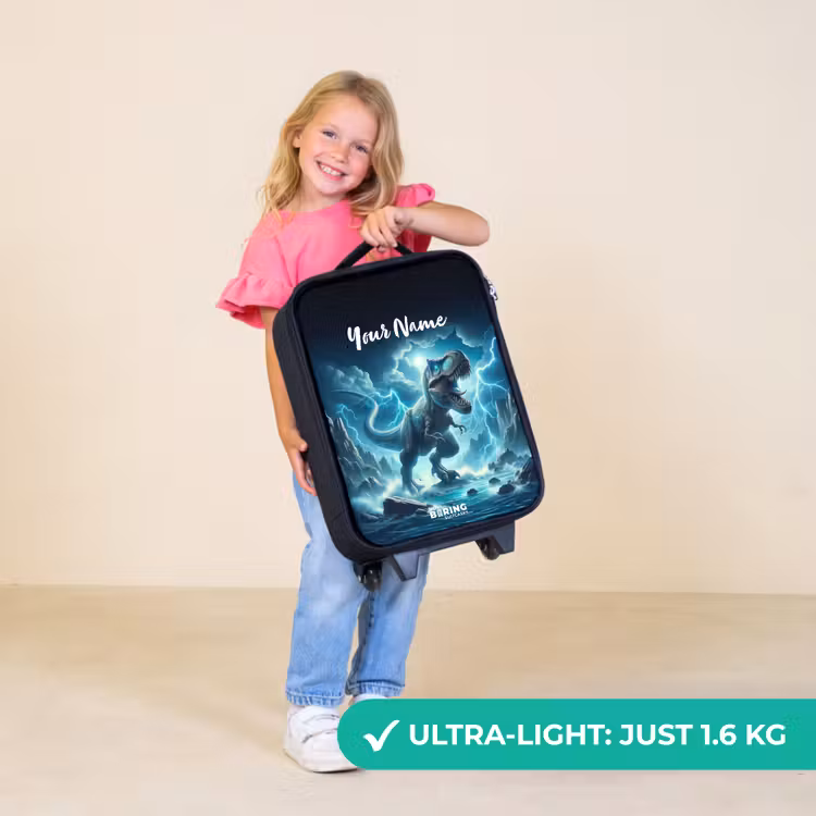 Children's suitcase with name - Thunderclap dino — 5