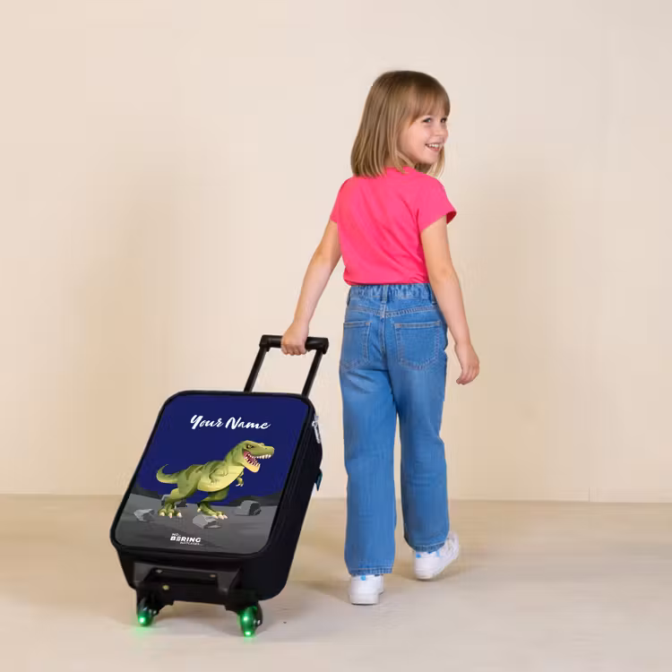 Children's suitcase with name - Tjibbe T-Rex — 2
