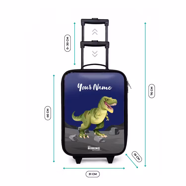 Children's suitcase with name - Tjibbe T-Rex — 3