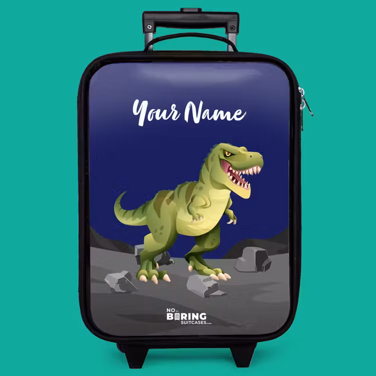 Children's suitcase with name - Tjibbe T-Rex — 4
