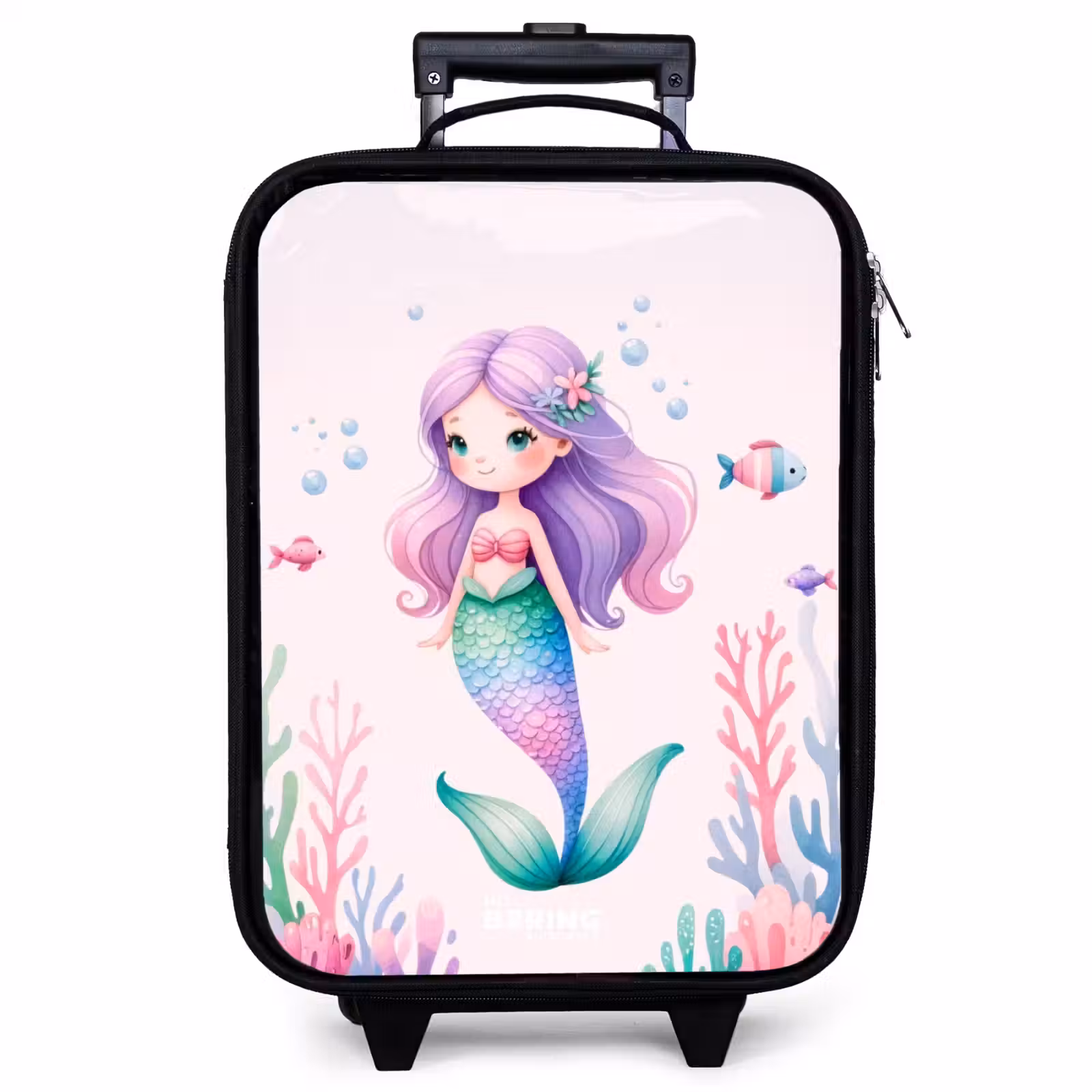 Children's suitcase - Mermaid surrounded by fish and coral — 1