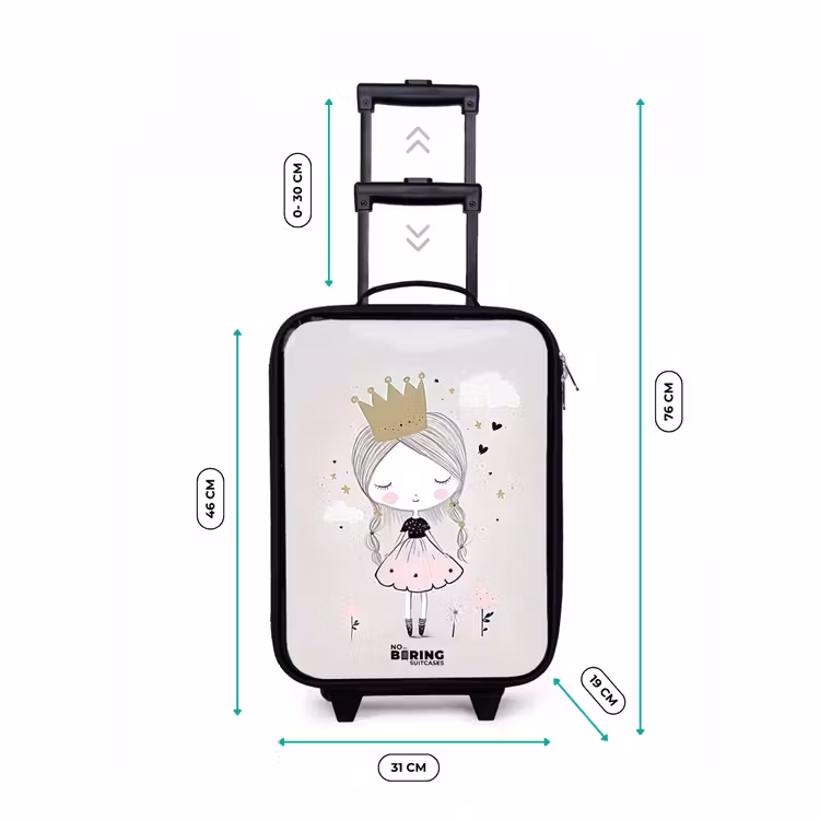 Children's suitcase - Dreamy princess with braided hair — 3