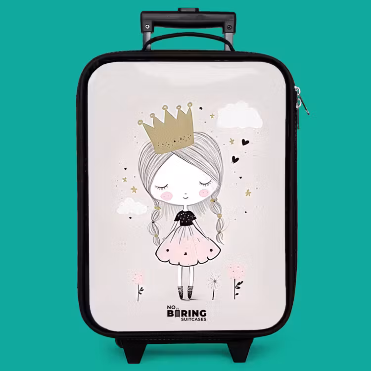 Children's suitcase - Dreamy princess with braided hair — 4
