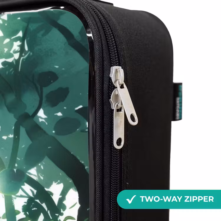 Children's suitcase - Girl with blond hair in the forest — 4