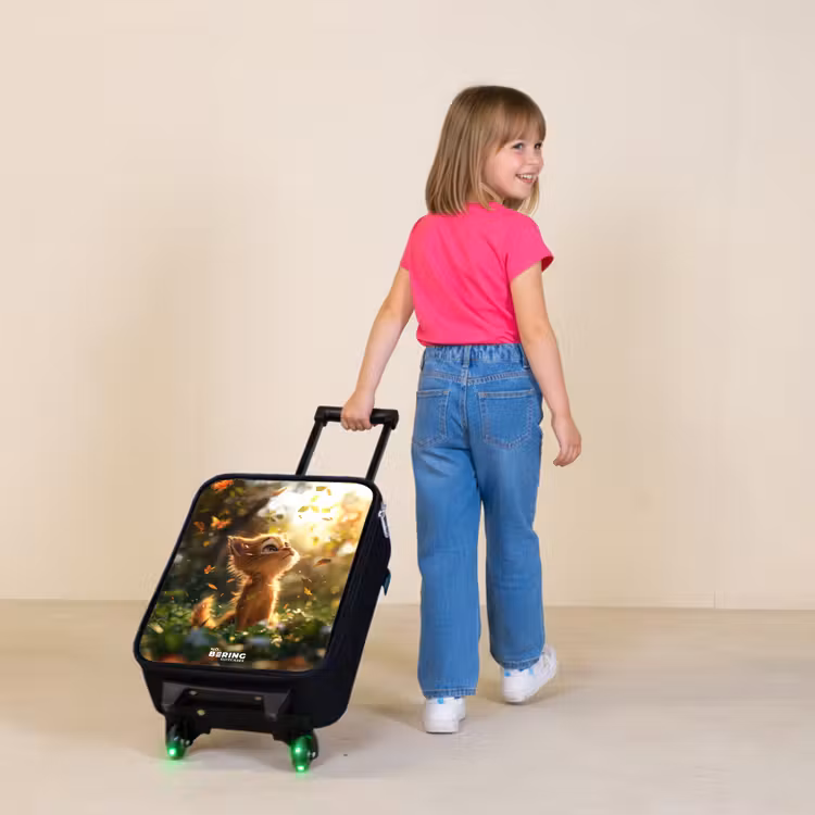 Children's suitcase - Henry autumn kitten — 2