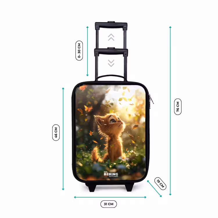 Children's suitcase - Henry autumn kitten — 3
