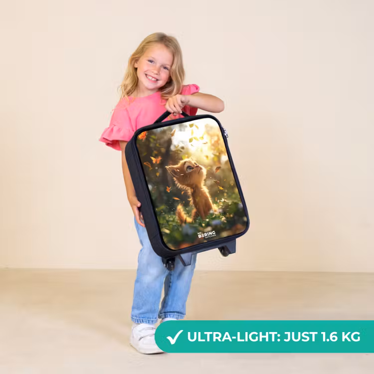 Children's suitcase - Henry autumn kitten — 5