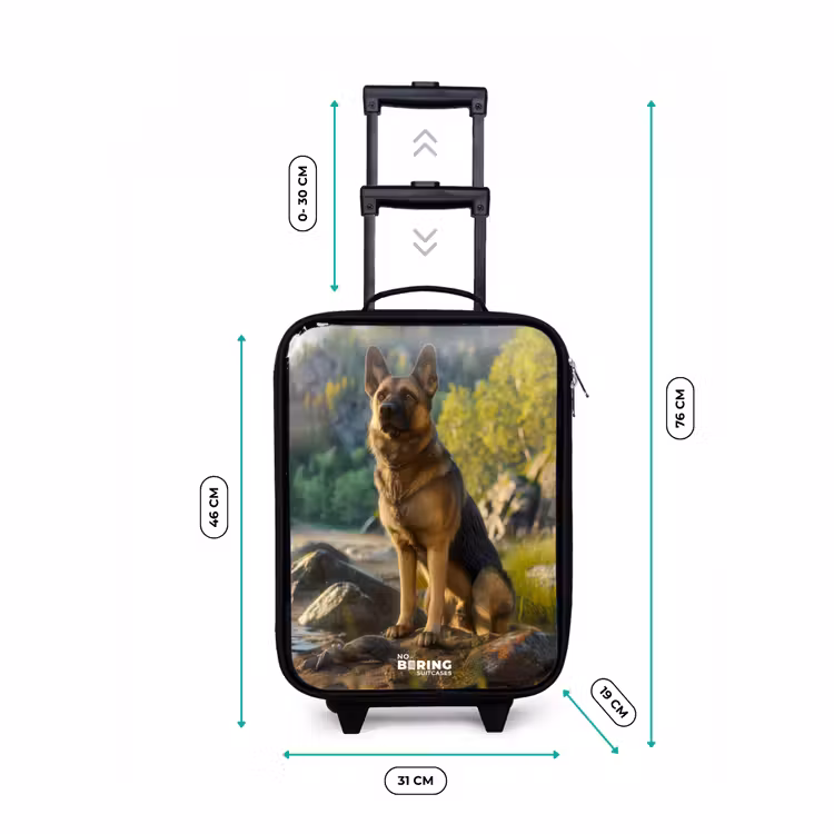 Children's suitcase - Watching sheepdog on the rocks — 2