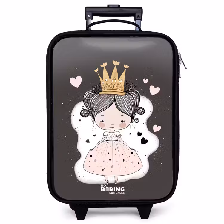Children's suitcase - Little princess on black background — 1