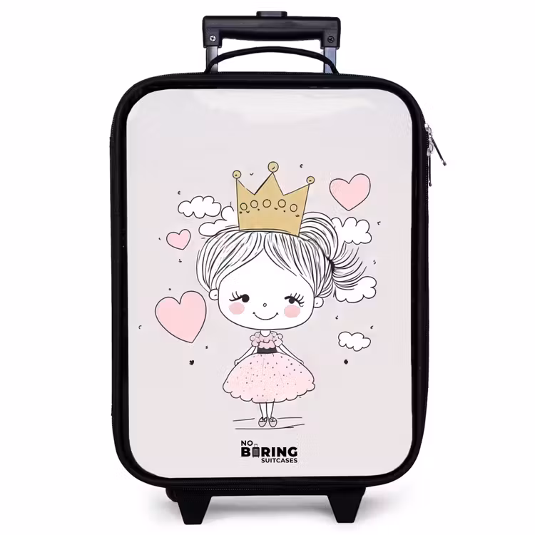 Children's suitcase - Little princess with hearts — 1