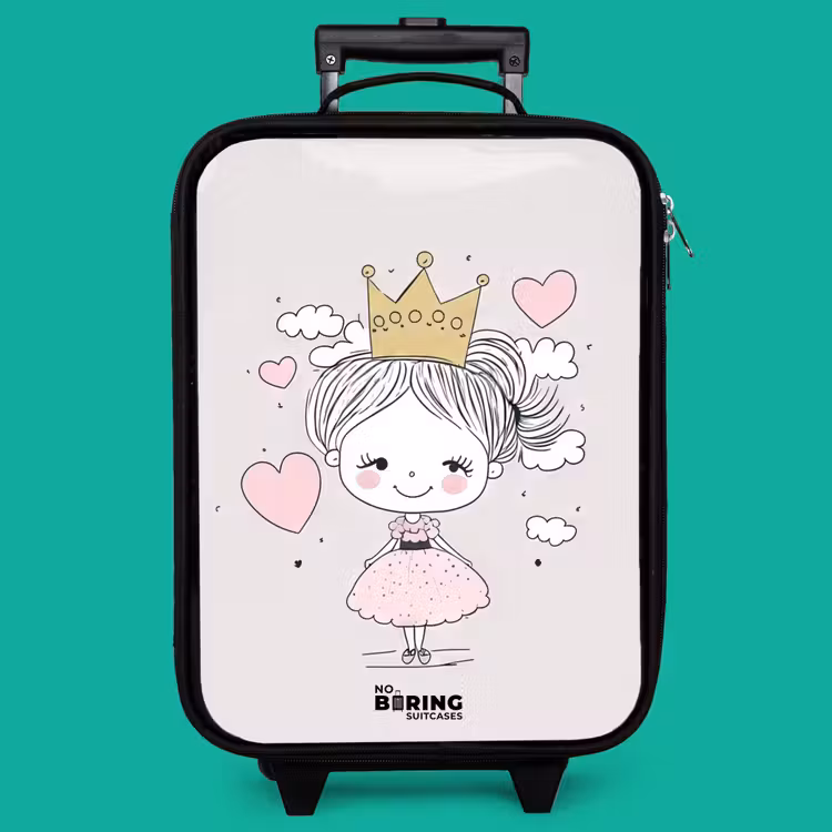 Children's suitcase - Little princess with hearts — 4