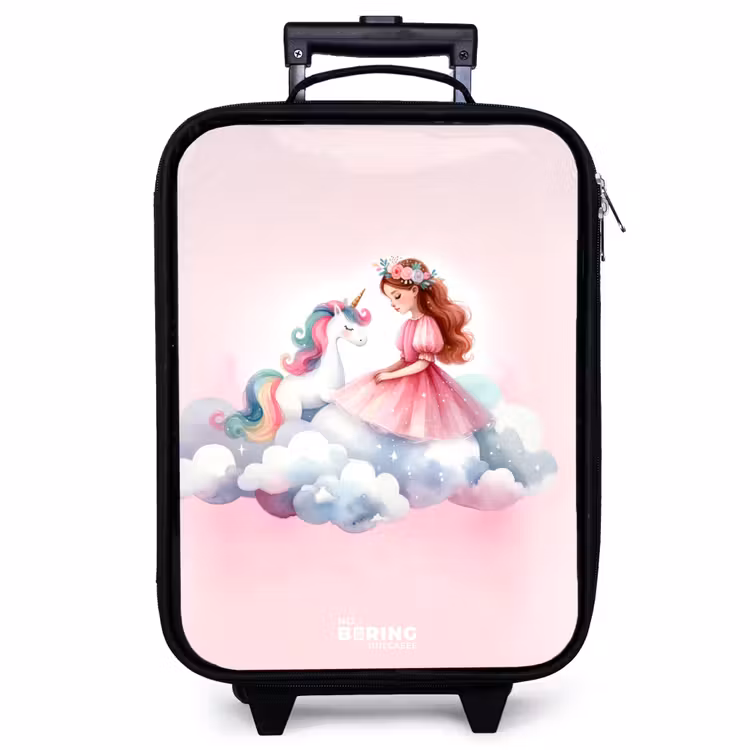 Children's suitcase - Princess and unicorn on a cloud — 1