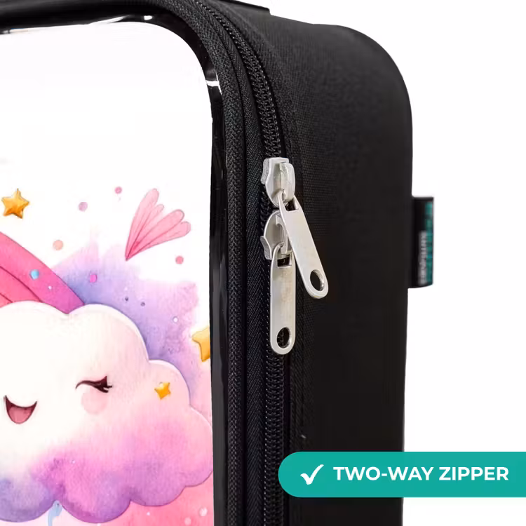 Children's suitcase - Princess on a unicorn by a rainbow — 6