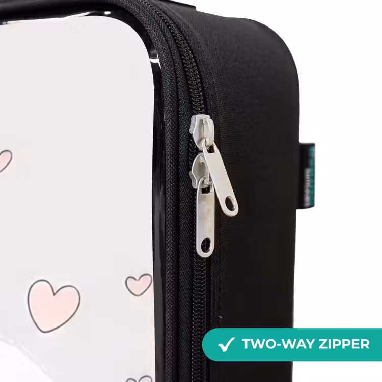 Children's suitcase - Princess with crown and pink hearts — 6