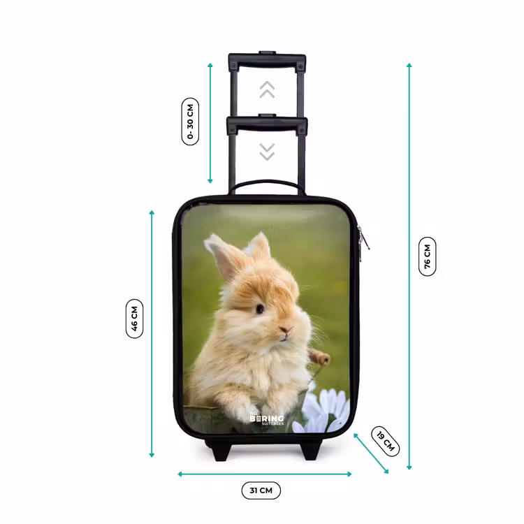 Children's suitcase - Rabbit in flower pot — 3