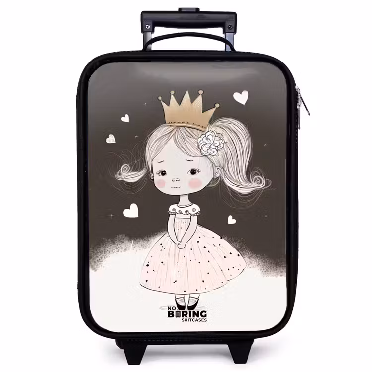 Children's suitcase - Shy princess with flower — 1