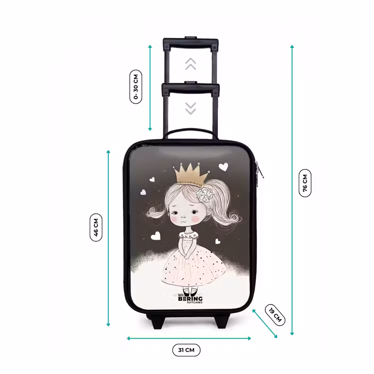 Children's suitcase - Shy princess with flower — 3