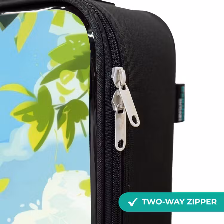 Children's suitcase - Brown bangs among yellow flowers — 4
