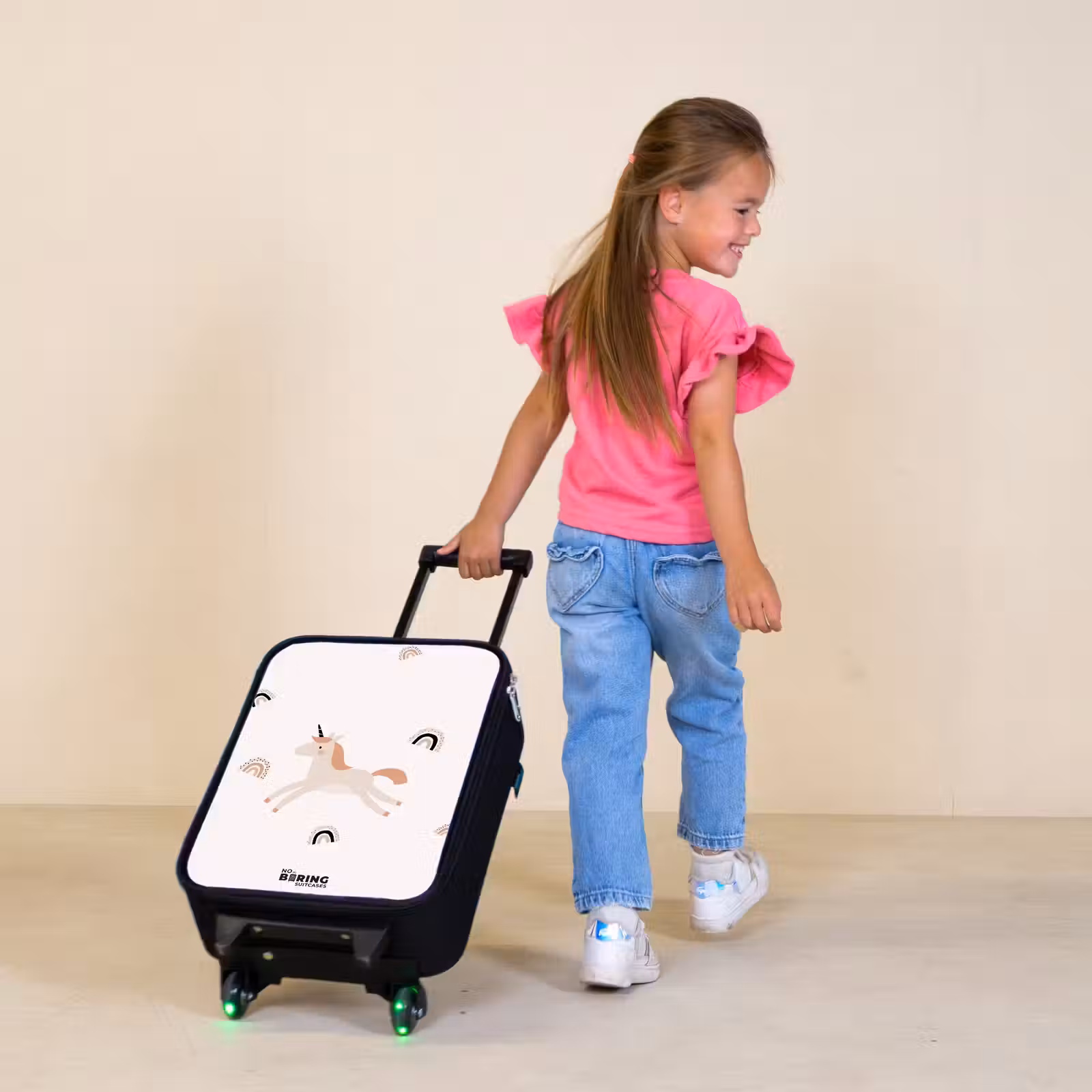 Children's suitcase - Unicorn with orange mane — 1
